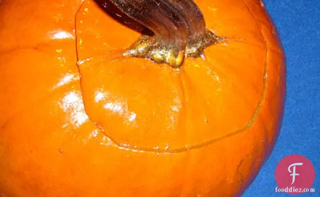 Cheesy-bread-baked Pumpkin