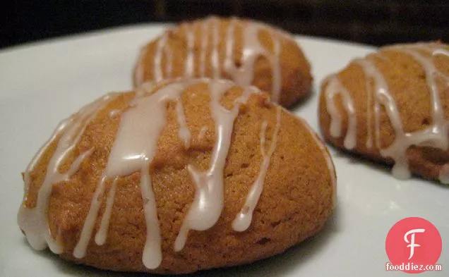 Spiced Pumpkin Cookies With Maple Icing