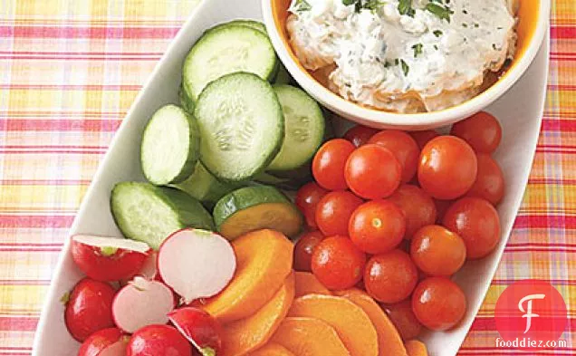 Crudités with Blue Cheese Dip