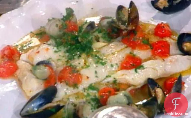 Cod with the Fruit of the Sea---Merluzzo Ai Frutti di Mare