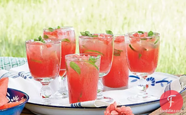 Honeysuckle-Watermelon Cocktails