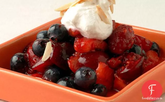 Summertime Fruit Salad with Cream