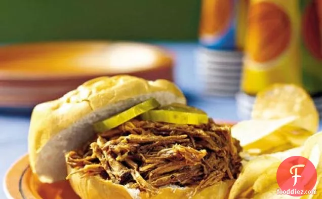 Slow-Cooker Barbecue Beef Sandwiches