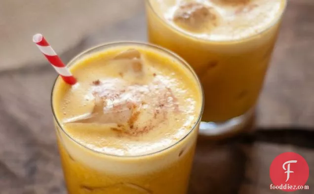 Pumpkin Pineapple And Rum Cocktail