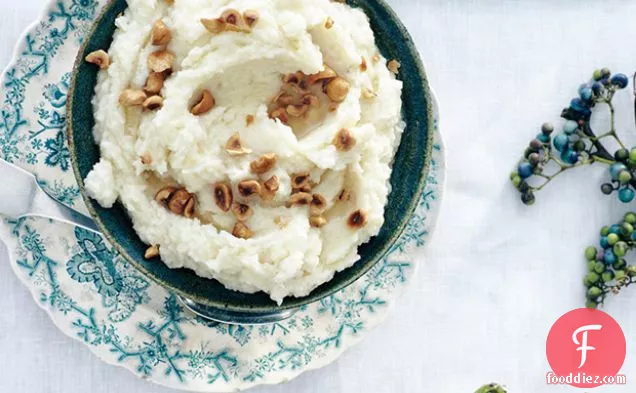 Celery Root Purée with Toasted Hazelnuts