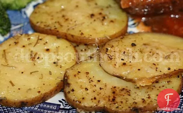 Pan Roasted Rosemary Parmesan Potatoes
