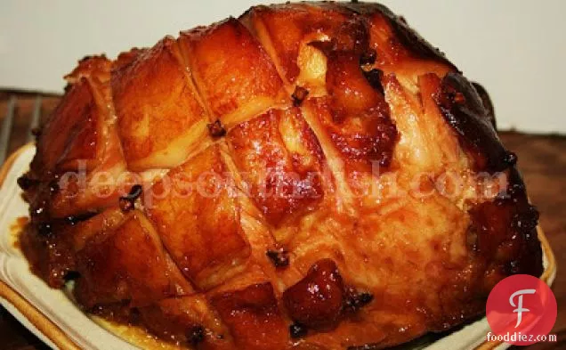 Brown Sugar and Mustard Glazed Bone-in Ham