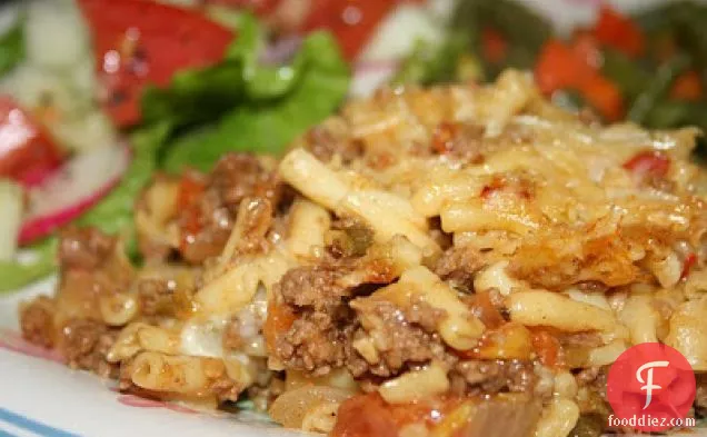 Ground Beef Mac and Cheese Casserole