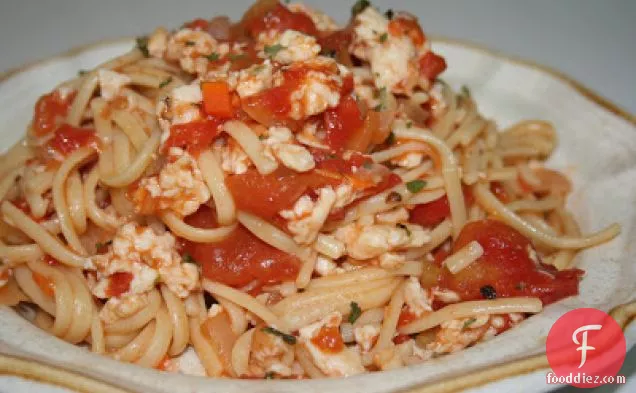 Chicken Bolognese with Linguine