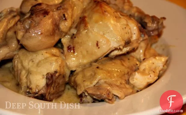 Baked Chicken with Creamy Almond Sauce