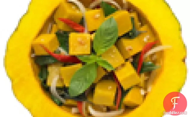 Stir-Fried Pumpkin with Chiles and Basil (Fakthong Pad Bai Horapa)