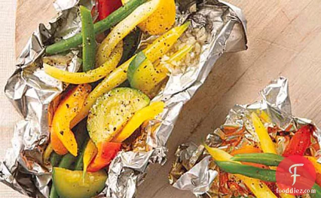 Grilled Vegetables in Foil Packets
