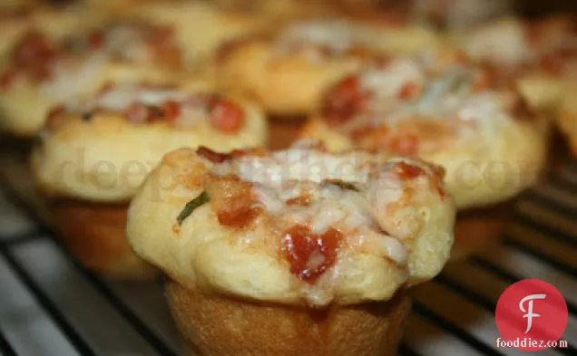 Bite Size Bacon and Tomato Cups with Basil