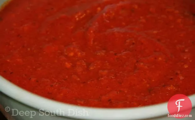 Homemade Fresh Tomato Spaghetti Meat Sauce