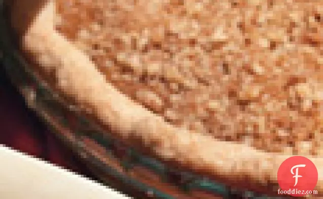 Pumpkin Pie with Brown Sugar-Walnut Topping