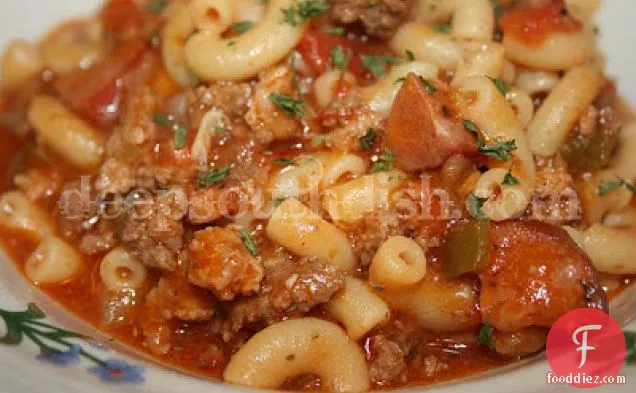 Southern Beef and Sausage Goulash