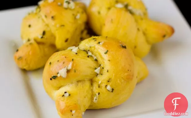 Pumpkin Garlic Knots