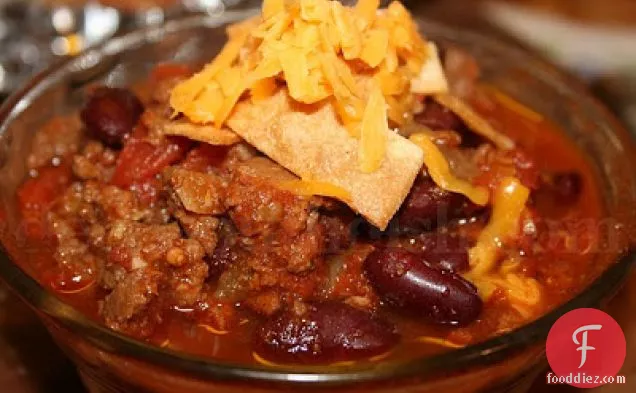 Crockpot Beef Chili with Beans