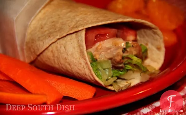 Barbecue Chicken Salad Wrap