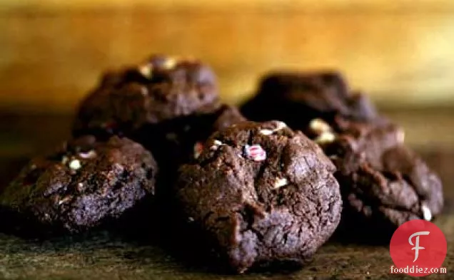 Peppermint Bark Chocolate Cookies