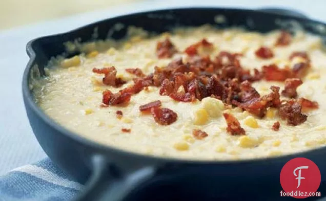Creamed Corn with Bacon and Leeks