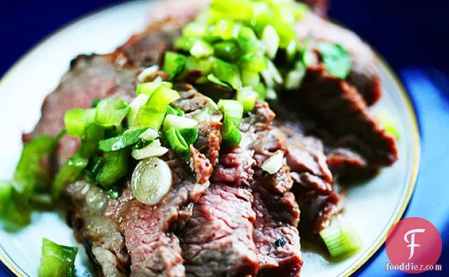 Grilled Tri-Tip Steak with Bell Pepper Salsa