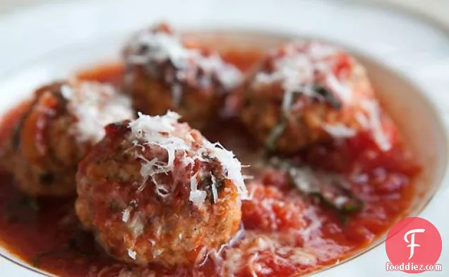 Sausage Meatballs with Ricotta in Tomato Sauce