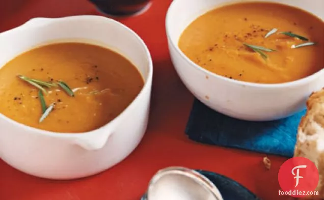 कद्दू-लीक सूप