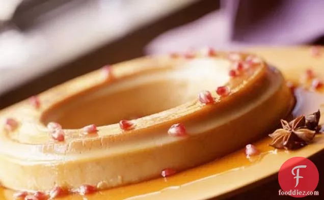 Pumpkin Flan With Caramel-Anise Syrup