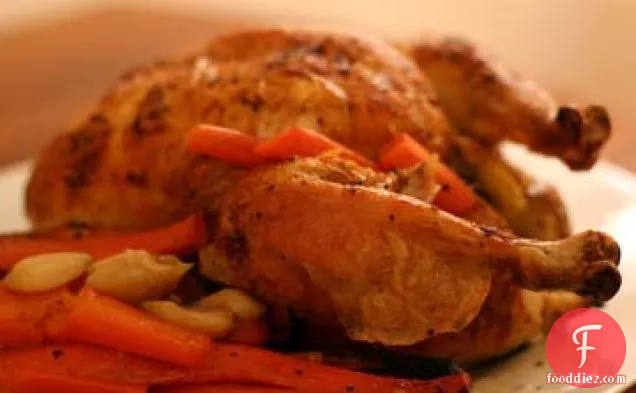 Roasted Chicken with Carrots