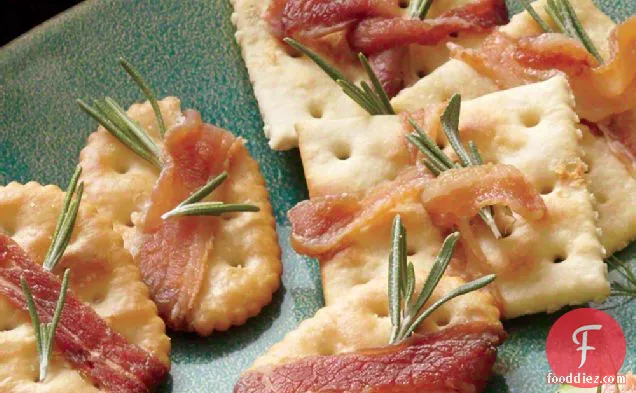 Savory Crisps with Bacon and Rosemary
