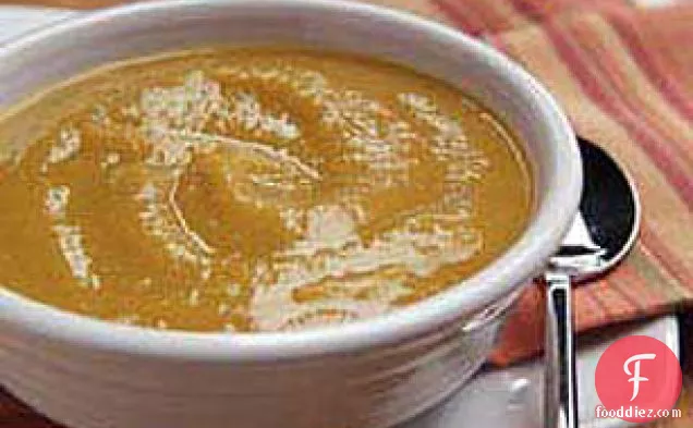 ताजा कद्दू का सूप