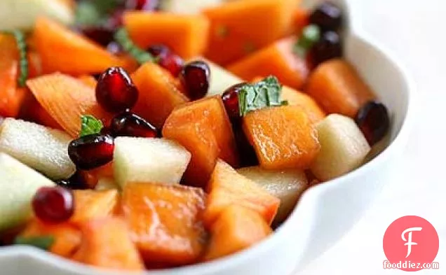Persimmon Pomegranate Fruit Salad