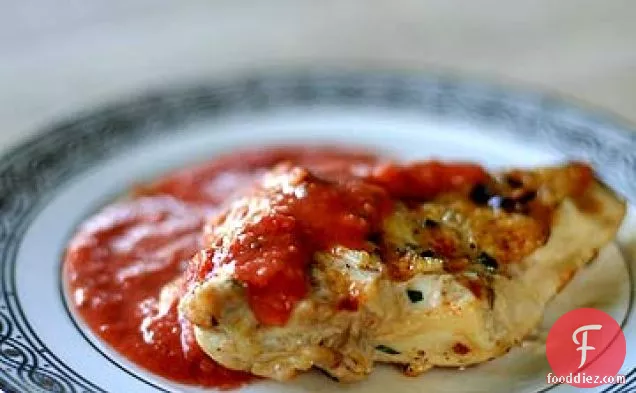 Grilled Chicken Tarragon with Tomato Sauce