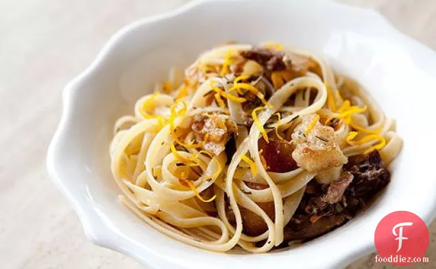 Pasta with Slow Roasted Duck Confit