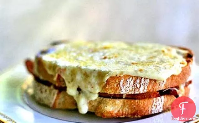 Croque Monsieur Ham and Cheese Sandwich