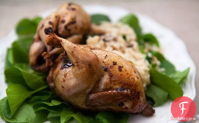 Roast Quail with Balsamic Reduction
