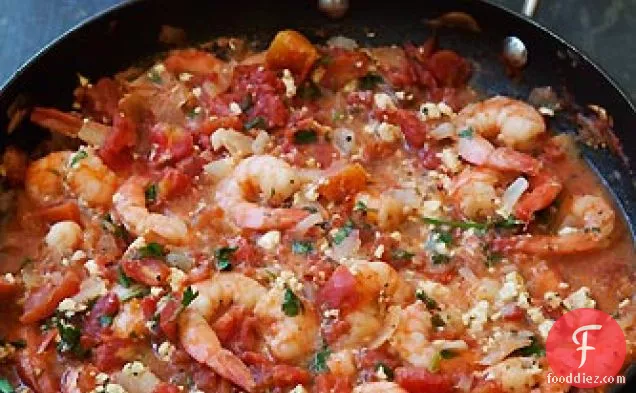 Baked Shrimp in Tomato Feta Sauce