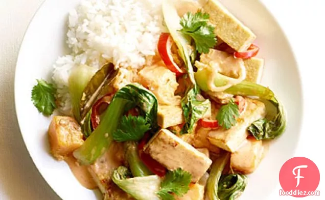 Red Curry Tofu with Fall Vegetables