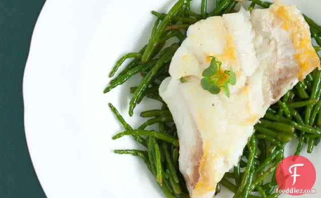 Samphire with Lemon and Butter Sauce