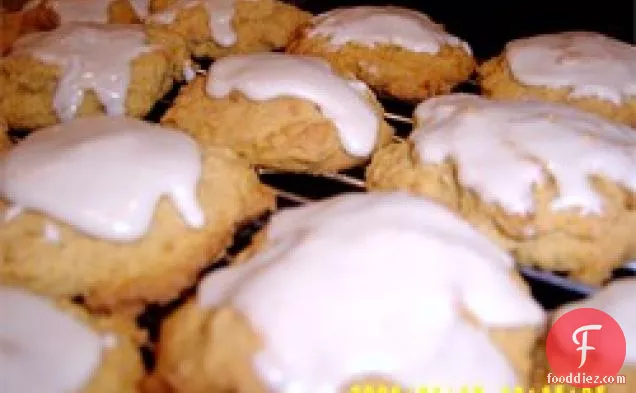 Pumpkin Cookies With Penuche Frosting