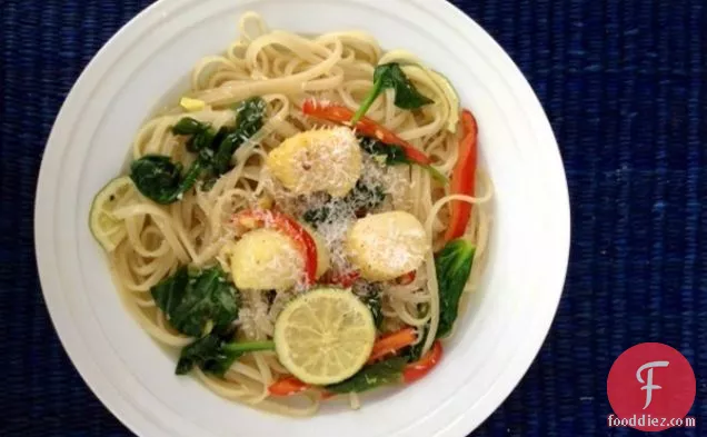 Coconut Noodles with Scallops