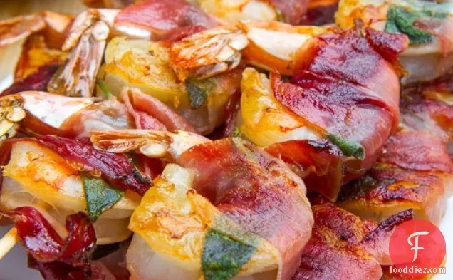 Shrimp Saltimbocca
