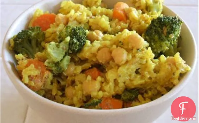 Rice with Vegetables, Seaweed and Sprouts