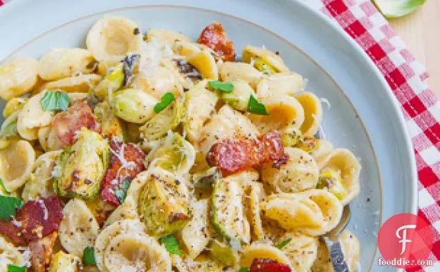 Roasted Brussels Sprout Carbonara