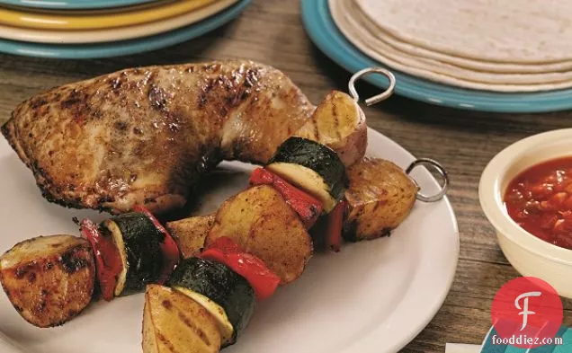Grilled Fiesta Chicken and Potatoes