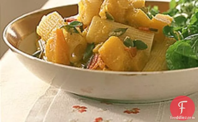 Rigatoni With Pumpkin And Bacon