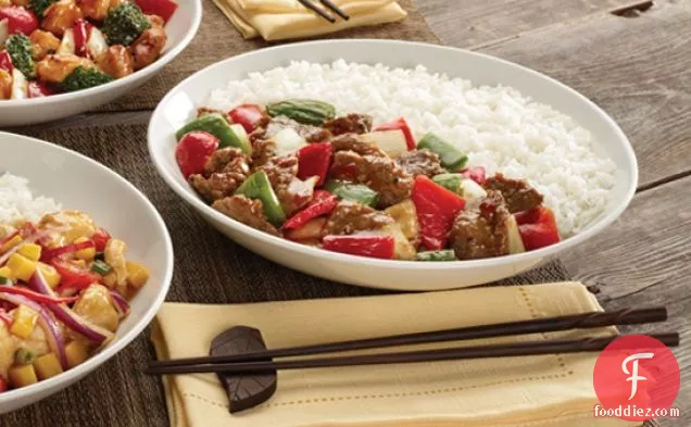 टेरीयाकी झींगा और स्कैलप्स