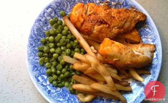 ओवन-फ्राइड फ्लैक्स चिकन ब्रेस्ट