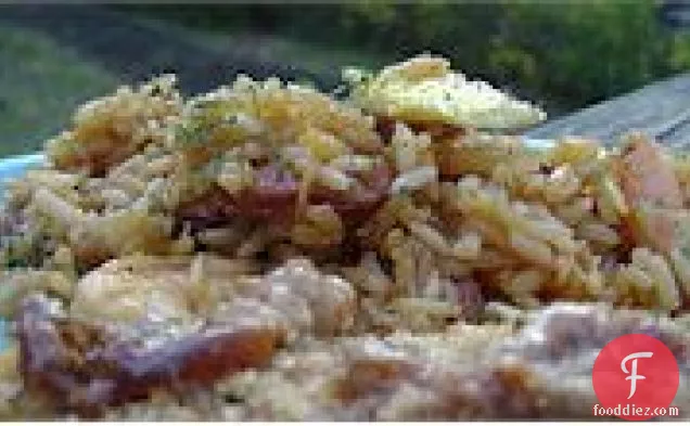 पेरू शैली के तले हुए चावल